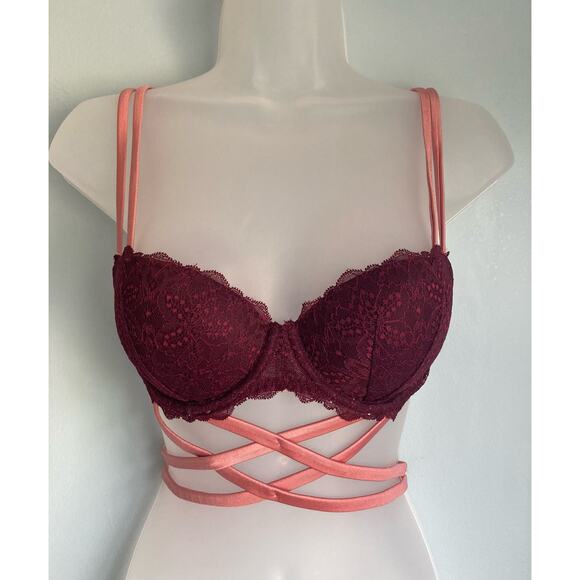 Victoria's Secret PINK Date Push Up 32C NWOT - Picture 1 of 11